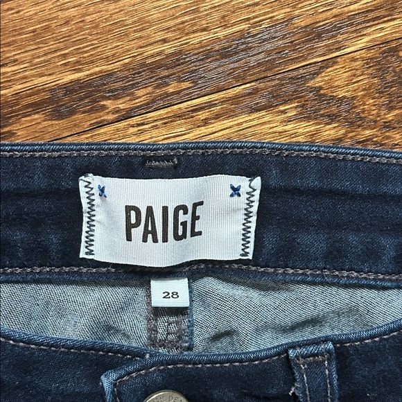 PAIGE Women's Dark Blue Skinny Jeans - Picture 2 of 8